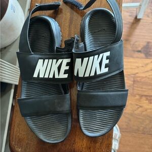Nike Black Slide Sandals with Logo